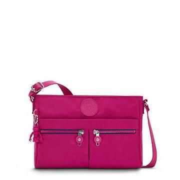 Kipling New Angie Mode Crossbody Taske Lyserød Fuchsia | DK 1191EB